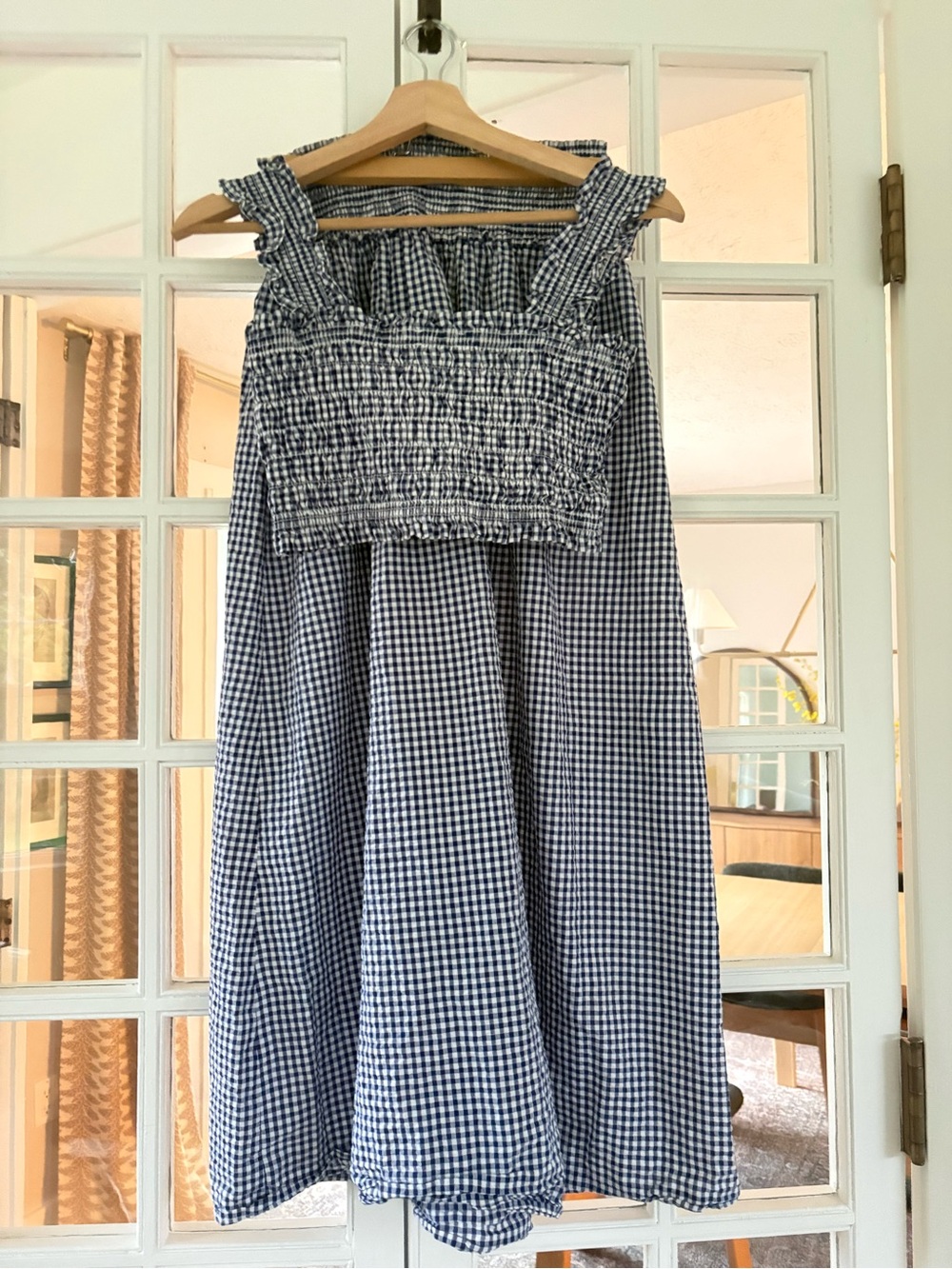 Hill House blue gingham matching set